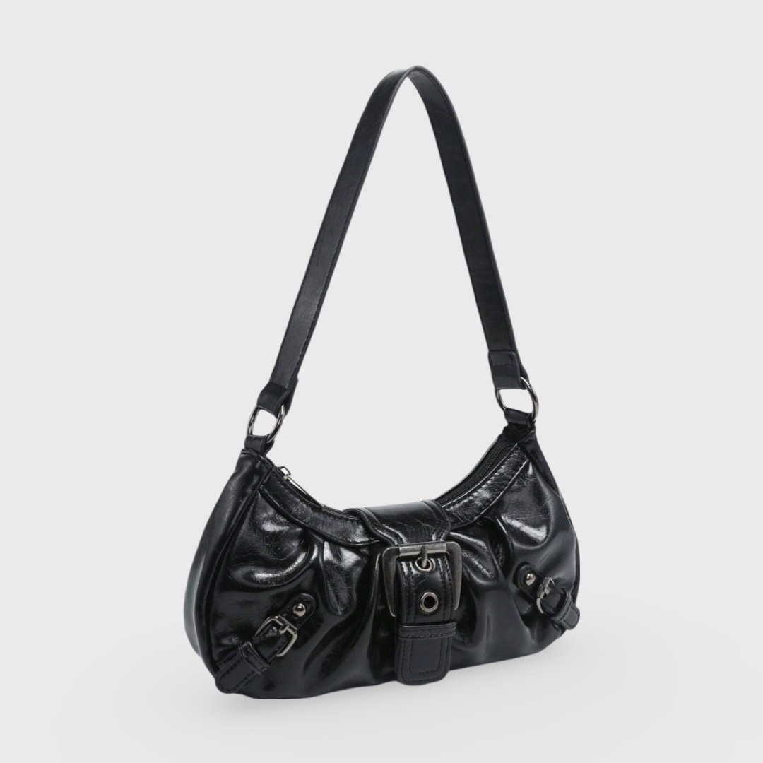Sac porté épaule Rêve Vintage noir vu de côté
