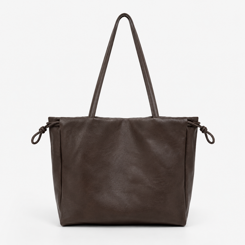 Cabas souple Elara espresso vu de face