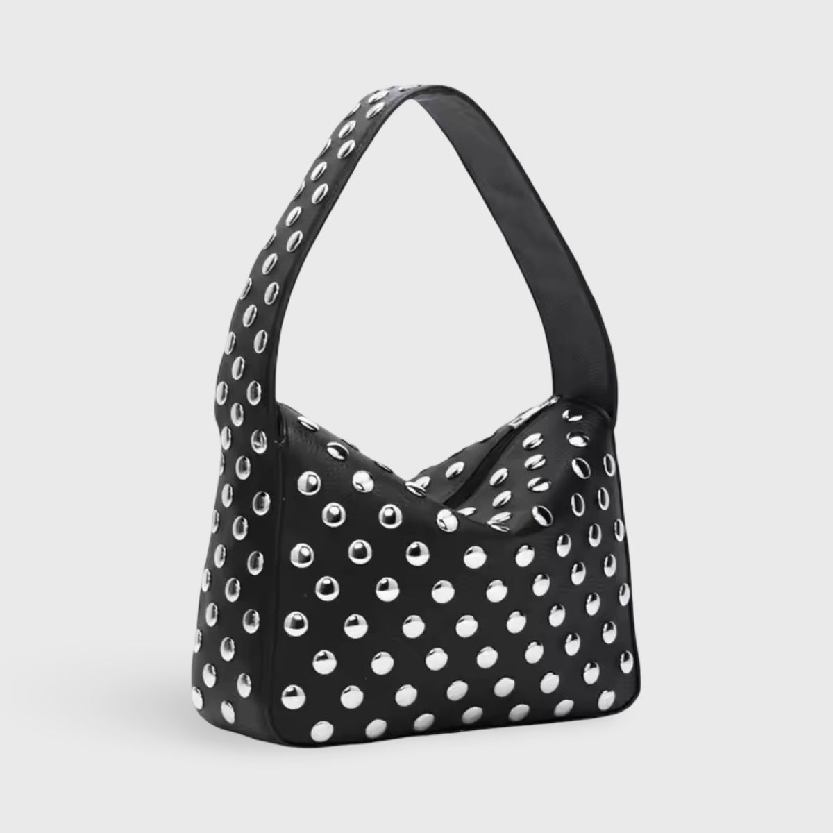 Sac clouté Gina noir vu de face