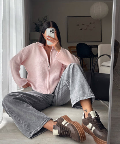 Sneakersy Renita brązowe