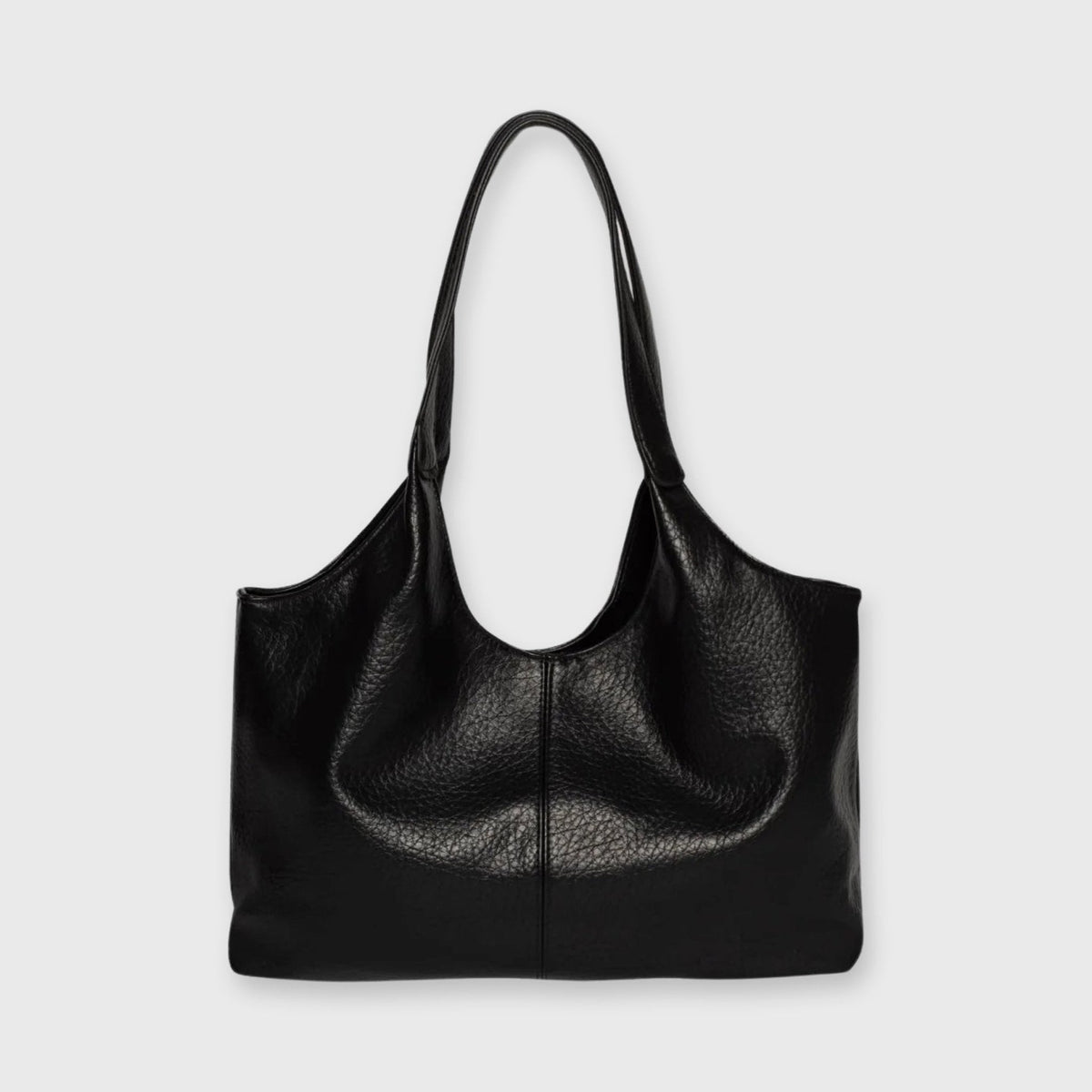 Sac cabas Hanaé noir vu de face