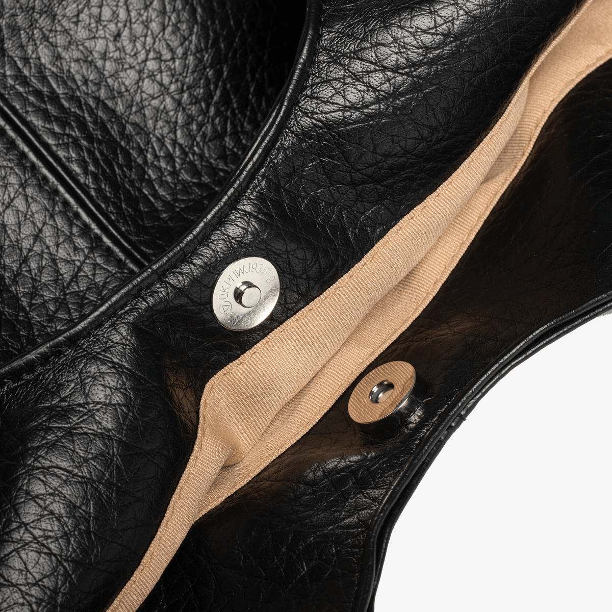 Sac cabas Hanaé noir vu de trois quarts