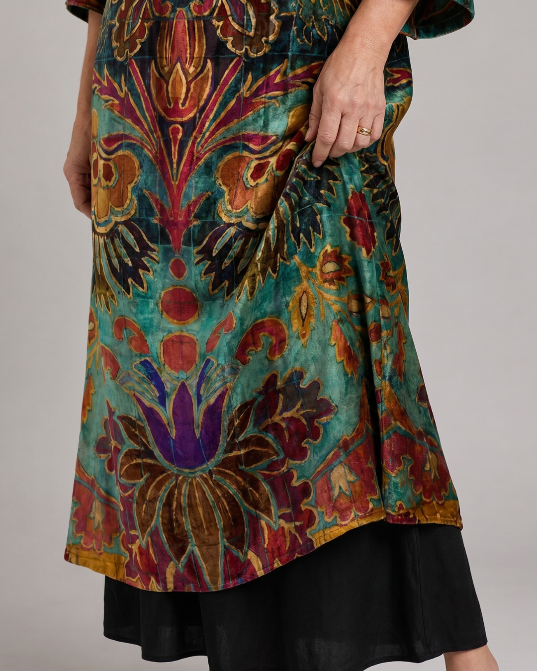 Pascale — Robe longue à ornements bohèmes