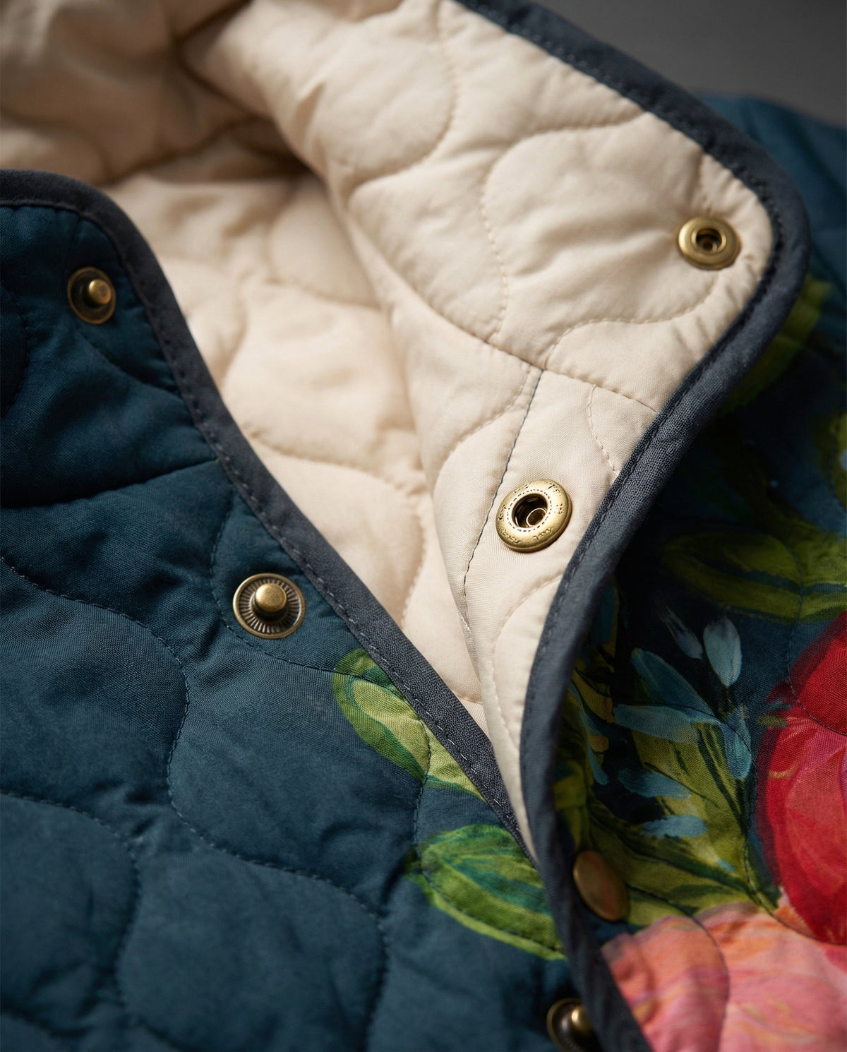Camélia | Veste matelassée à imprimé floral