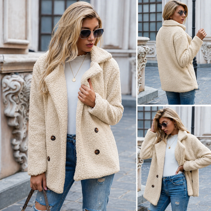 Holly | Przytulny płaszcz teddy