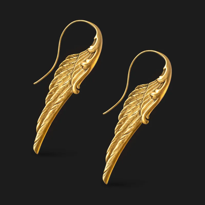 Aile d'Ange | Boucles d'oreilles avec ailes d'ange – Vue 01
