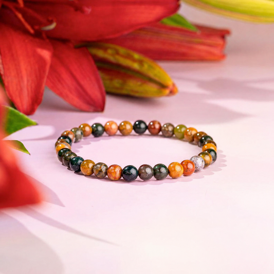 Paix Intérieure – Bracelet en jaspe océan | 6 mm – image 1