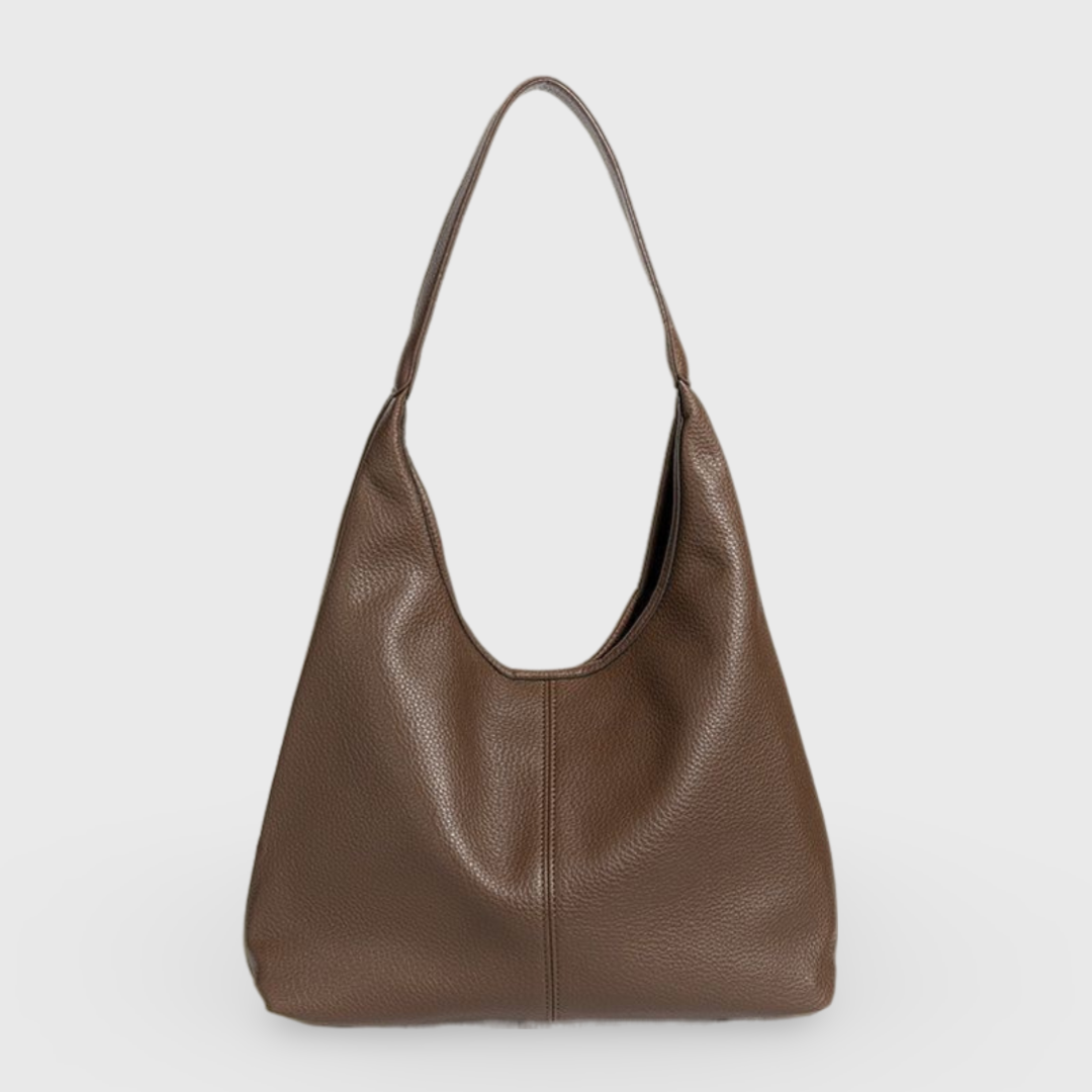 Sac cabas Épure brun vu de face