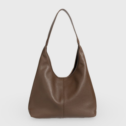 Sac cabas Épure brun vu de face