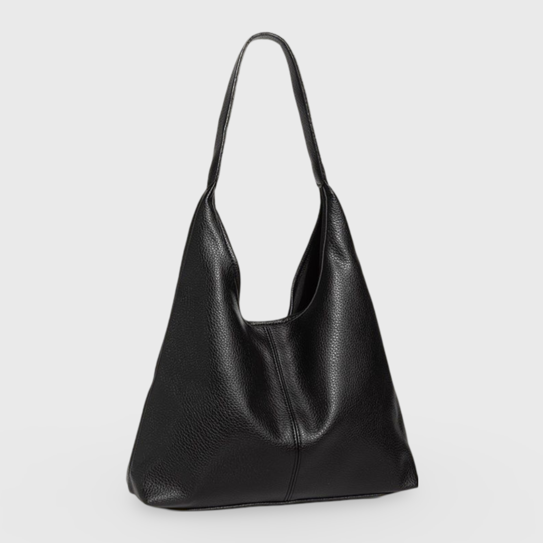 Sac cabas Épure noir vu de côté