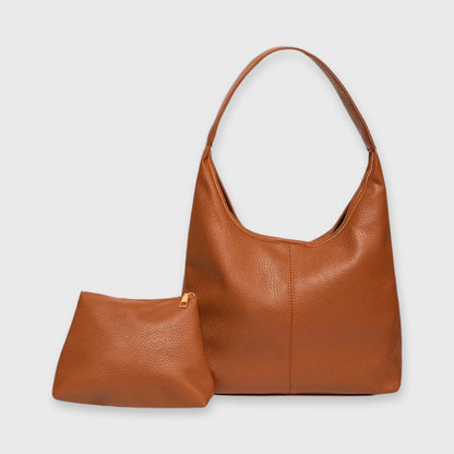 Sac hobo Jolie cognac vu de côté