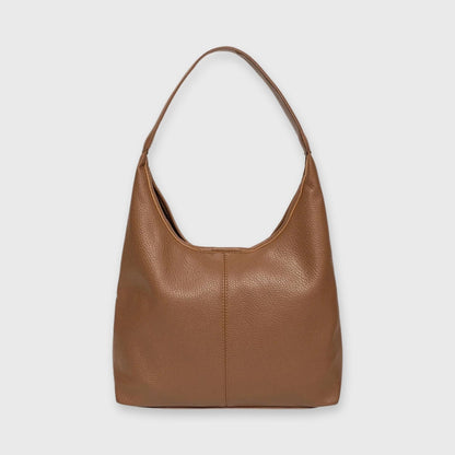 Sac hobo Jolie caramel vu de face