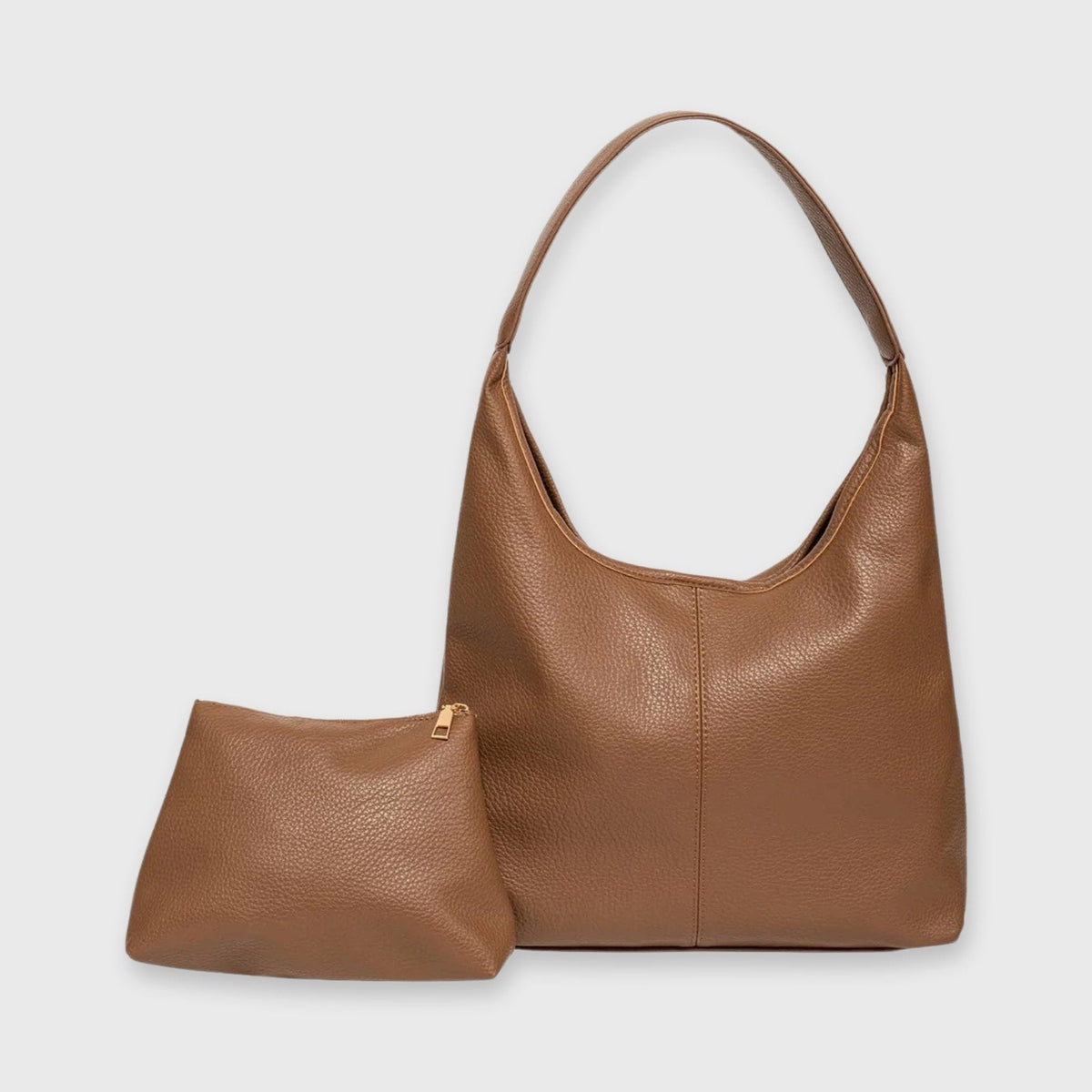 Sac hobo Jolie caramel vu de côté