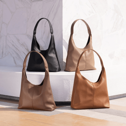 Sac hobo Jolie caramel en situation