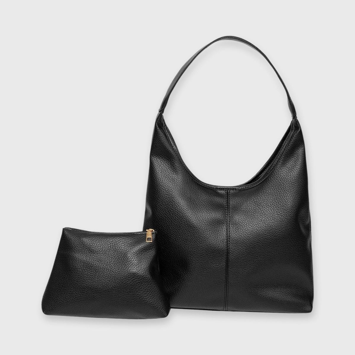 Sac hobo Jolie noir vu de côté