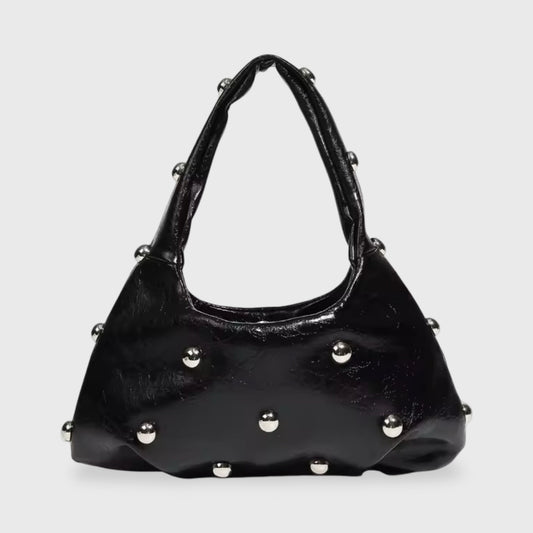 Sac porté épaule Joie noir vu de face