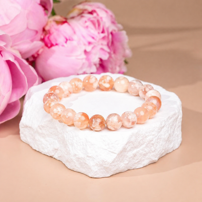 Nouveaux Départs – Bracelet en agate sakura | 10 mm – image 1