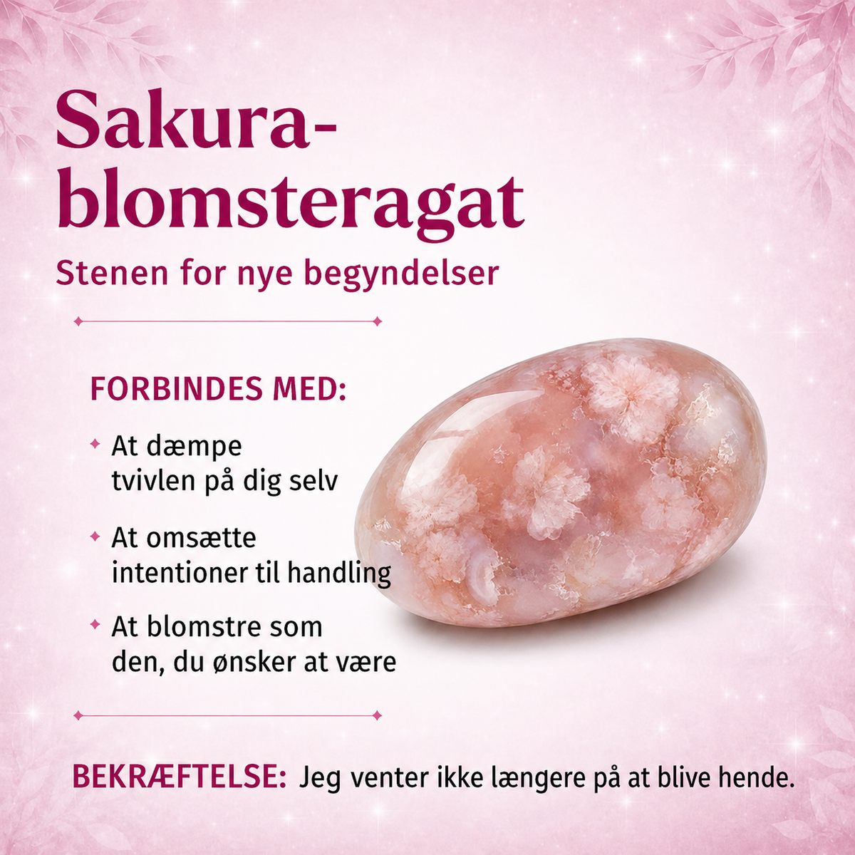 Nouveaux Départs – Bracelet en agate sakura | 10 mm – image 3