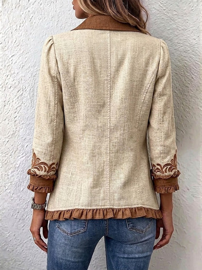 Dawncroft | Veste volantée bohème à imprimé floral