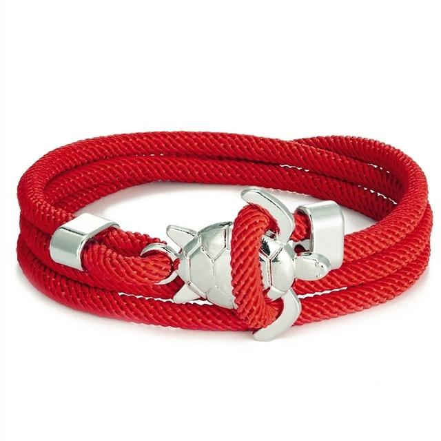Tortue Marine | Bracelet torsadé avec fermoir tortue – Vue 04