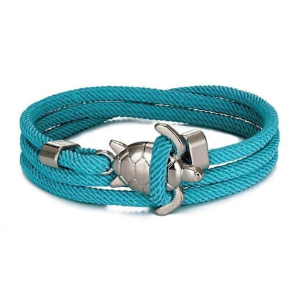 Tortue Marine | Bracelet torsadé avec fermoir tortue – Vue 03