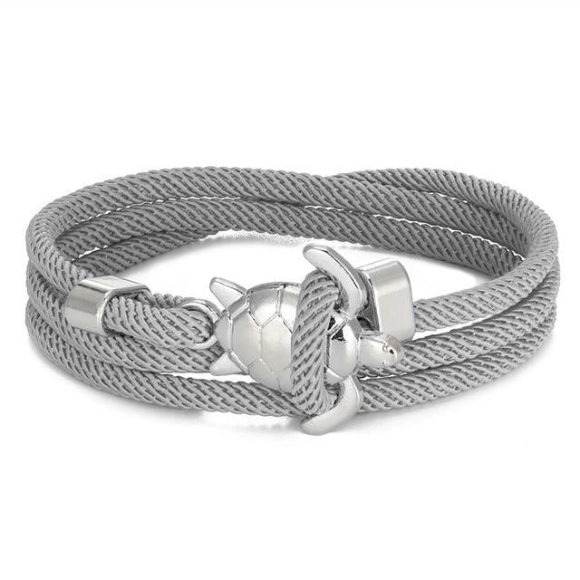 Tortue Marine | Bracelet torsadé avec fermoir tortue – Vue 05
