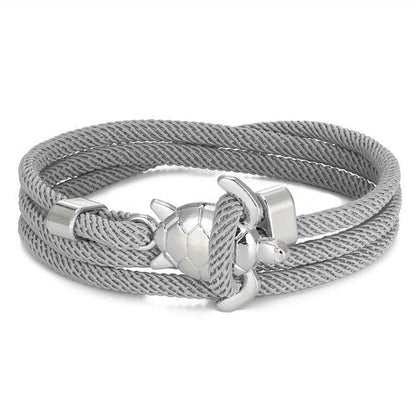Tortue Marine | Bracelet torsadé avec fermoir tortue – Vue 05