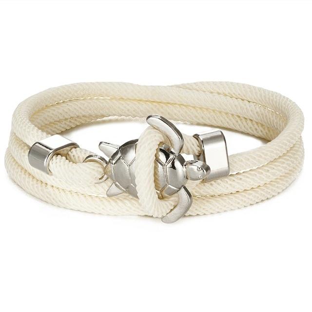Tortue Marine | Bracelet torsadé avec fermoir tortue – Vue 07