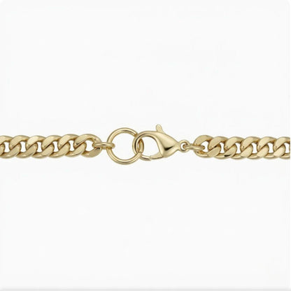 Maille Gourmette | Bracelet gourmette doré – Vue 02