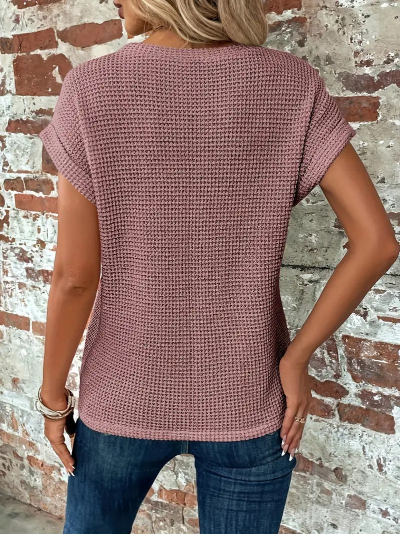 Urielle | T-shirt à texture gaufrée