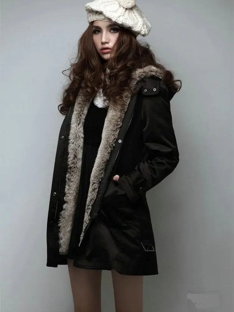 Lena – parka zimowa 3 w 1, kolor czarny