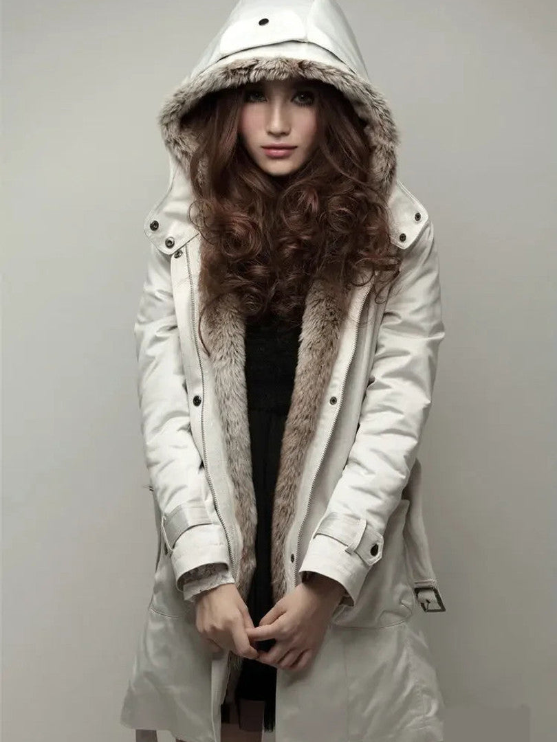 Lena – parka zimowa 3 w 1, kolor beżowy