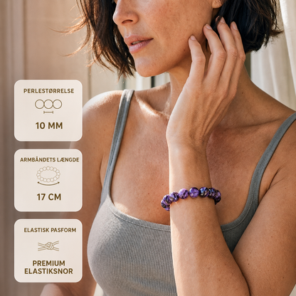 Intuition Inébranlable – Bracelet en charoïte | 10 mm – image 2