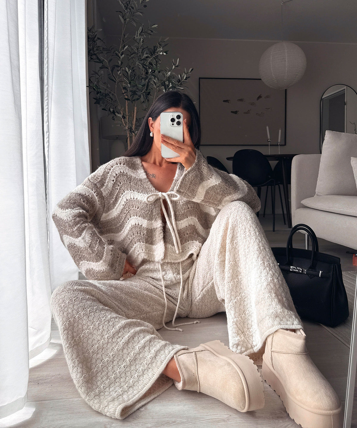 Botki Nina beżowe