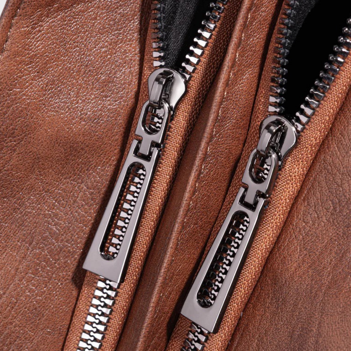 Sac porté épaule Valentine cognac vu de trois quarts