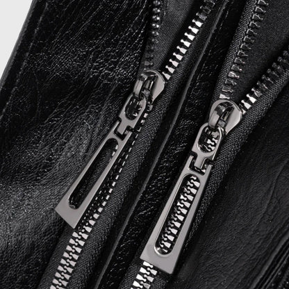 Sac porté épaule Valentine noir vu de côté