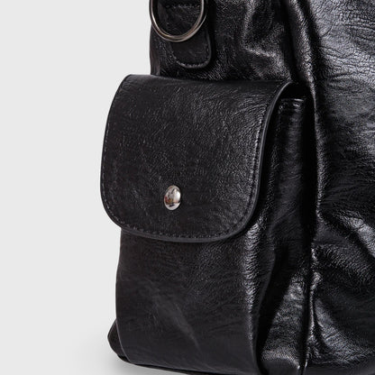Sac porté épaule Valentine noir, photo détail