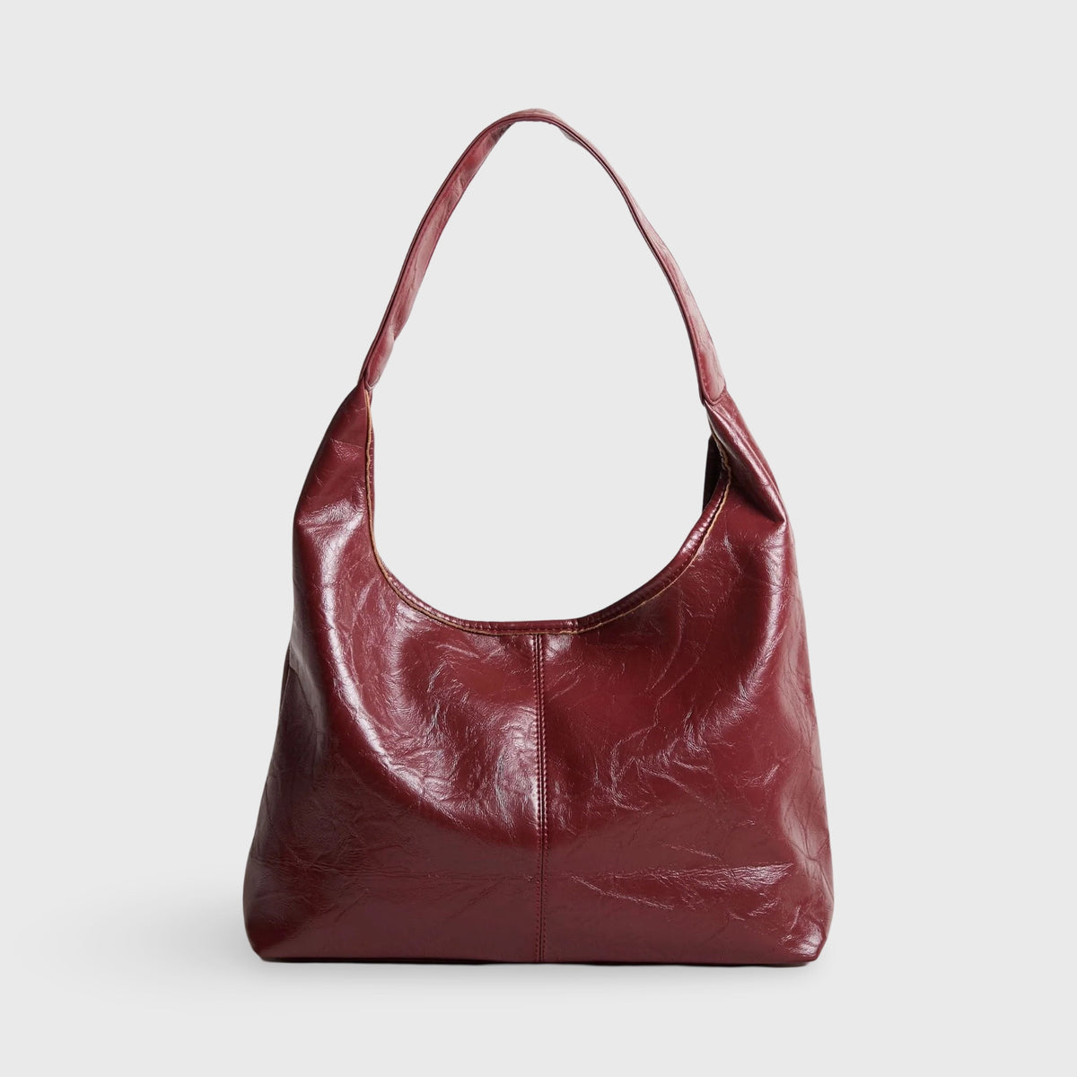 Cabas Vintage bordeaux vu de face