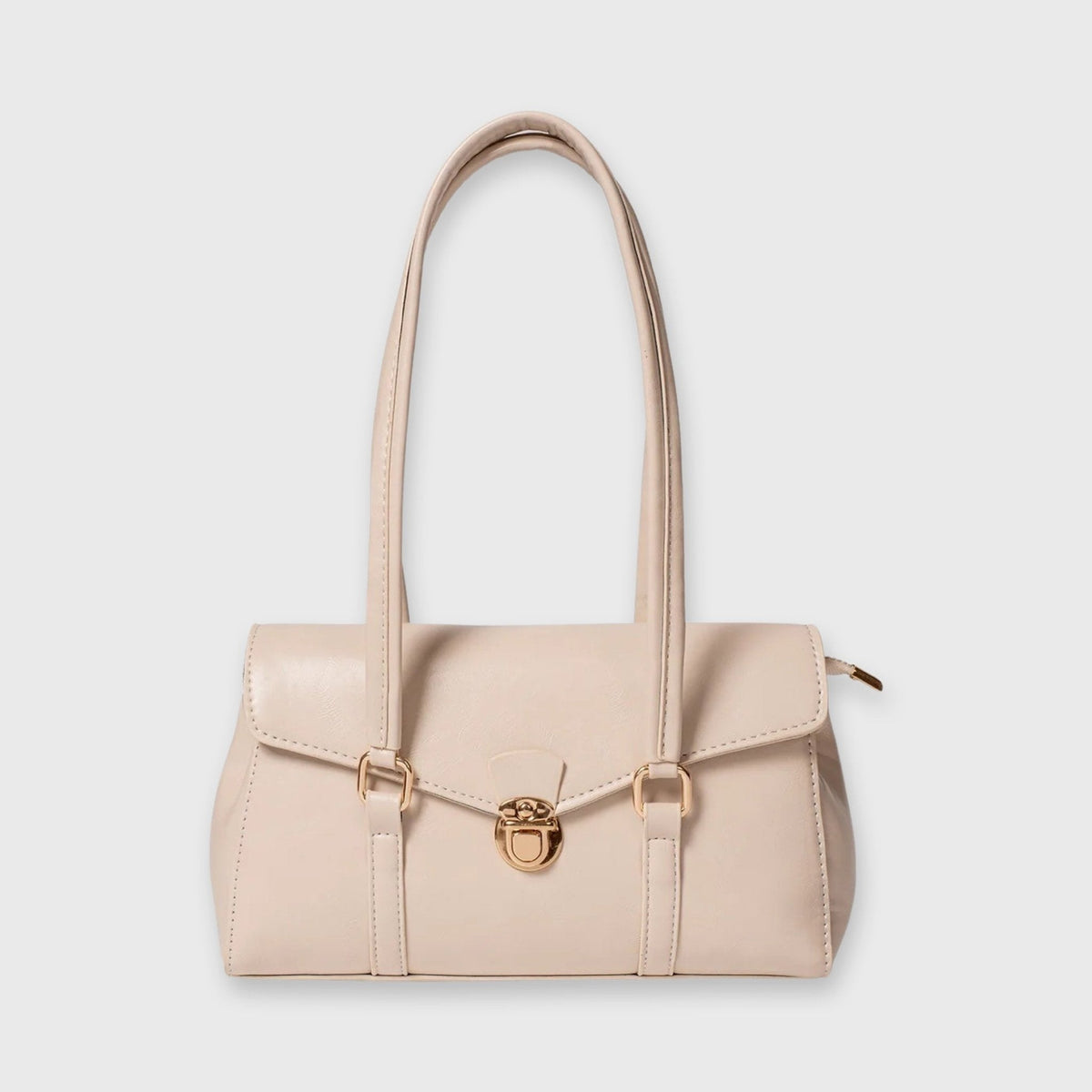 Sac porté épaule Travail Vintage crème vu de face