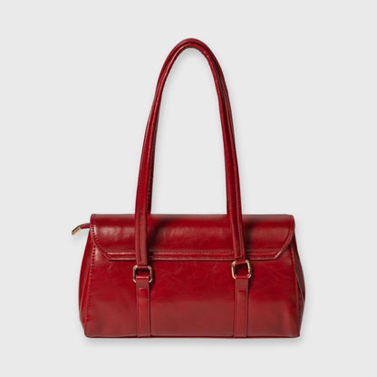 Sac porté épaule Travail Vintage rouge, photo détail