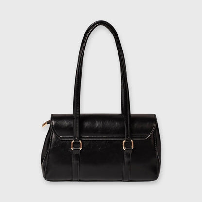 Sac porté épaule Travail Vintage noir, photo détail