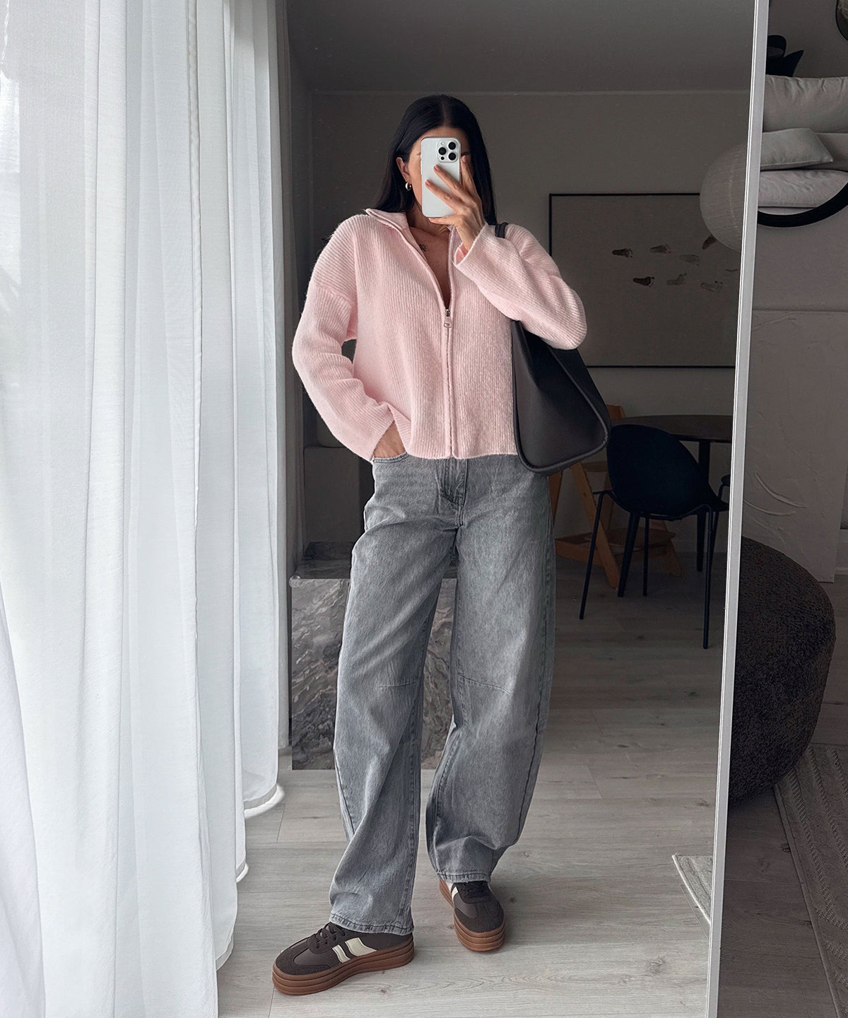 Sneakersy Renita brązowe