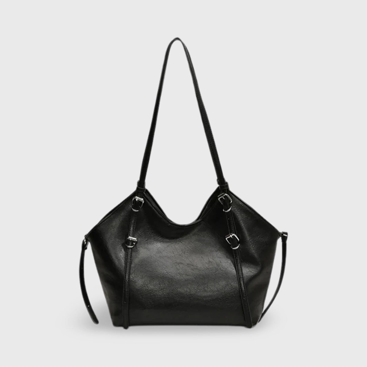 Sac cabas Yara noir vu de face