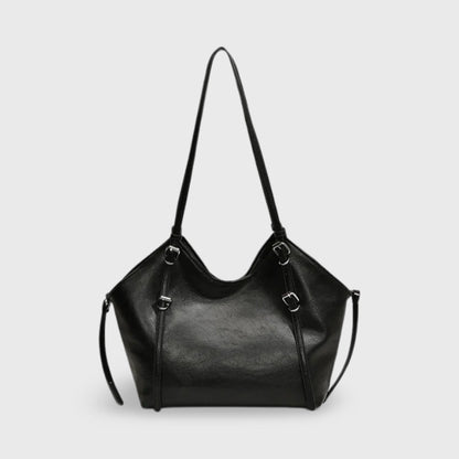 Sac cabas Yara noir vu de face
