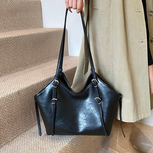 Sac cabas Yara noir, photo détail