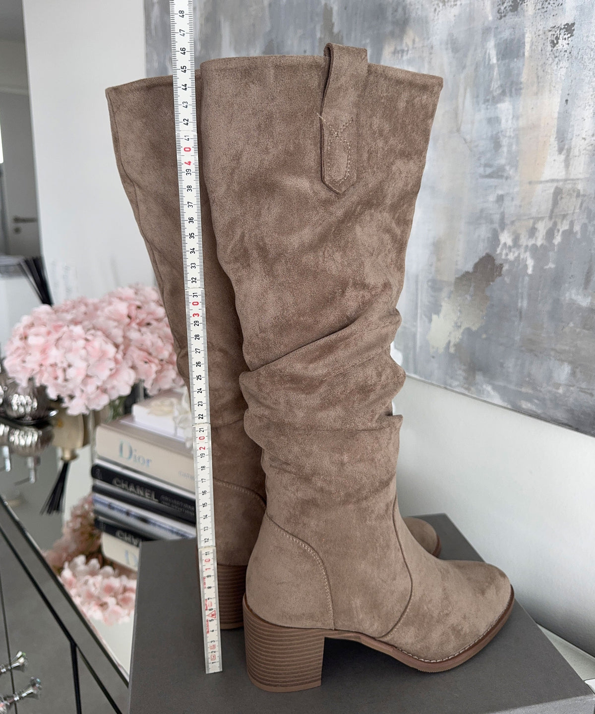 Kozaki Betty taupe